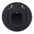 Black Plastic Boat Marine RV Deck Hatch Door Cabinet Round Pull Latch Lock