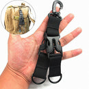 Outdoor Webbing Backpack Clips Nylon Ribbon Buckle D-Type Hanging Ring Keych BX