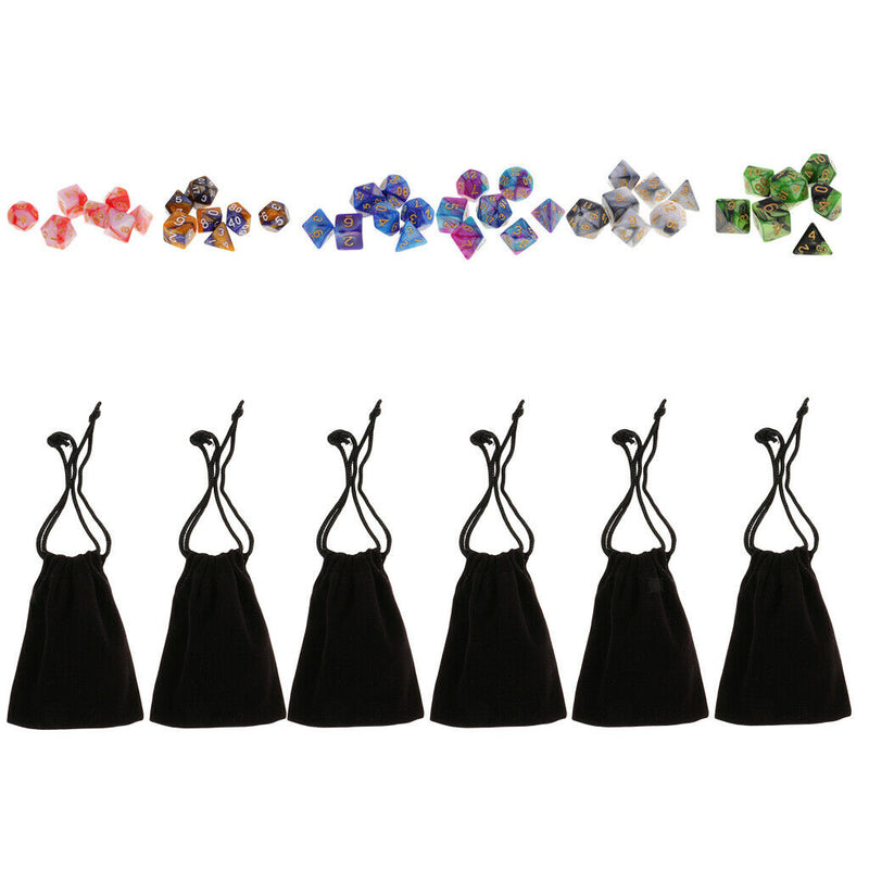 49 Pcs Dual Color Polymeric Dice 16mm For Board Games Dragons