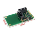 2X(Mini Pci-E To Sata3 Expansion Card Sata3.0 Card Mini Pcie Hard Disk Adap