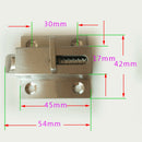 Door Security Lock Toggle Latches Cabinet Boxes Lever Handle Catch 54x42mm