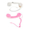 Classic Headphone MIC Microphone for 3.5mm Jacks Phone, Pink+White