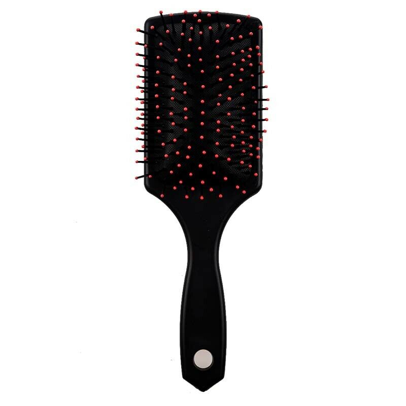Professional Black Paddle Cushion Hair Massage Brush Hairbrush Comb J6T7
