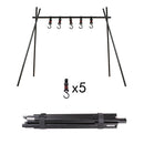 Aluminum Hanging Rack Outdoor Camping Picnic BBQ Triangle Cookware Shelf