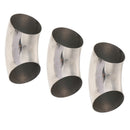3x Car 201 Stainless Steel 2.5inch 63mm Mandrel