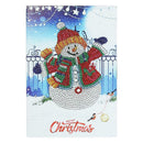 DIY Snowman Special Shaped Diamond Painting 50 Pages Students A5 Sketchbook