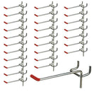 25Pcs 100Mm Pegboard Hooks Slat Wall Retail Display Shop Peg Hang Fits Home