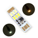 Mini Touch control 2 lightcolors adjustable LED USB Light Double Sided 3C