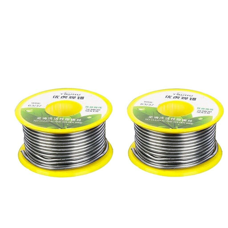 2pcs 63/37 Tin Lead Rosin Core Solder Welding Wire for Electrical Soldering