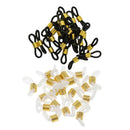 45Pcs Eyeglasses Spectacle Chain Strap Holder Loop Ends Rubber 2Colors 20mm