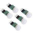 5PCS Mini IR Infrared Pyroelectric PIR Motion Body Human Sensor Detector Module