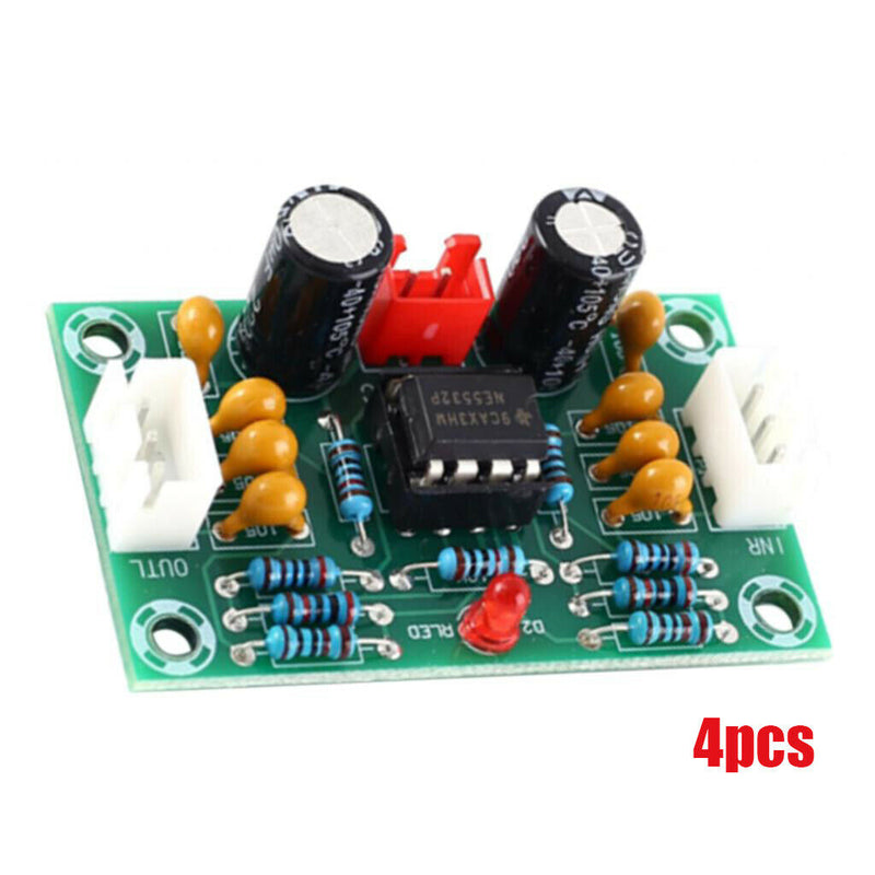 4pcs NE5532 Operational Pre-amplifier Module 2CH Stereo Audio Wide Voltage