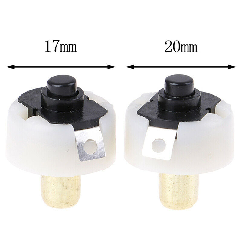 2 Pcs Diameter 20mm And 17mm LED Flashlight Push Button Switch ON/ OF uuJ Ew