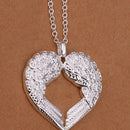 New Heart-shaped Pendant Fashion Necklace Gift Angel Heart Wings