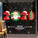 2020 Near Year Christmas Wall Stickers Cartoon Snowman Santa Claus Window S W5A8