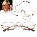 Magnifying Fold Flip Down Makeup Glasses Eyelashes Eye Mascara Cosmetic Readerâ„–[