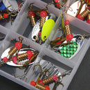 Lot 30pcs Trout Spoon Metal Fishing Lures Spinner Baits Bass Tackle