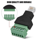 Adapter Connector Ethernet Rj12 6P6C Male To Screw Terminal 6 Pin Splitter
