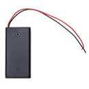 5PCS Plastic 2 x 1.5V AA Battery Container Box with ON/OFF Switch Q3Q8