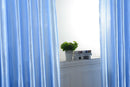 100x250cm Modern Door Window Curtain Blackout Drapes Sheer Blind Punch Azure