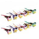 12pcs DIY Artificial Foam Feather Simulation Colorful Craft Birds Bundled