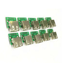 10pcs/lot 4 Pin SMT Socket Connector Micro USB Type A Female placement SMD