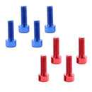 8 Pieces Aluminum Alloy Water Bottle Cage Bolts Screws for Mountain Bike Bicycle