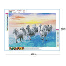 5D DIY Full Drill Diamond Painting Horse Cross Stitch Embroidery Mosaic Kit