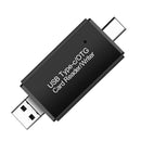 Type-C USB Micro SD/TF Card Reader 3 in 1 OTG Adapter Flash Drive for PC Phone