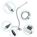 Reading/Study/Bed/Desk Dimmer Light Flexible Touch Clip-on Table Lamp LED C