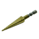 1 Pc 1/4" HSS Unique Titanium Coated 11Step Drill Hex Shank Tool 3MM-13MM New