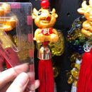 Home Pendant Decor 2021 Year of Ox Chinese Commemorative Souvenir Gift Rando Hn