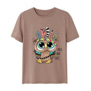 Cute Owl DIY Heat Transfer Stickers Iron-on Patch T-shirt Dresses Washable Pa BX