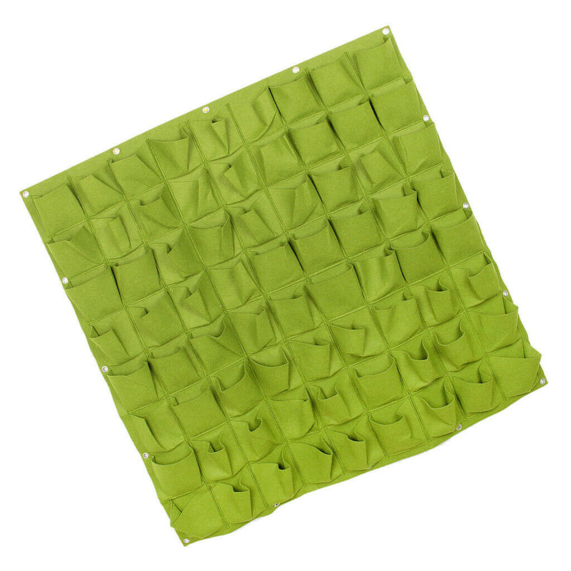 2Pcs  Garden Plant Wall Hanging Grow Bag Sack 72 Pockets And 18