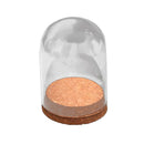 Clear Bell Doom Cover Jar Case Cork Base Micro Landscape Cabochon Holder