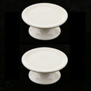 2 Pieces Small White Ceramic Candle Holders