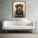 Painting By Numbers Kit DIY Sad Dog Hand Painted Canvas Oil Art Picture
