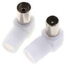 2pairs 90 Degrees Male and Female TV Plug Jack for Antennas TV RF  BX