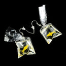 Funny Goldfish Earrings, Water Bag Shaped Dangle Hook Earrings Charm Jewelr