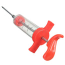 Marinade Flavour Injector Syringe Seasoning Sauce Turkey BBQ Meat w/ 5 Needles