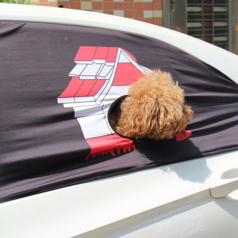 Pet Dog Car Window Ventilation Safe Guard Vent Protective Fence Outdoor