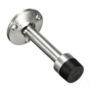 Cylinder Stainless Door Stop Stopper Buffer Wall Mounted Fixed Rubber Tool liau