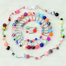 Fashion 50 Pcs Ball Belly Button Jewelry Ring Navel Rings Bar Gift