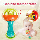 Fun games baby soft rubber teether rattle rod multi-functional baby rattle