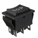 2x 6Pins DPDT ON-OFF-ON 3-Position  250V/10A 125V/15A Snap in Boat Rocker Switch