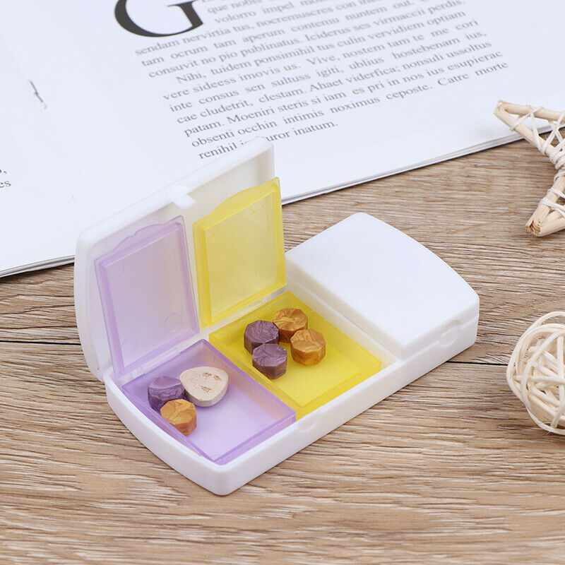 Mini Travel Cutter Splitter Medicine Storage Splitters Cut Pill Cases Dispens Gw