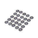 100pcs 12.5x 5mm Waxed Candle Wick Metal Sustainers Candles Holders Tool Part fp