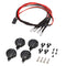 2 Red 2 White LED Lights Lampshade for 1/10 1/8 RC Crawler RC4WD Axial ACS10