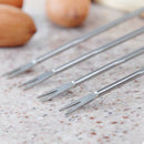 4x Stainless Steel Lobster Crab Needle Walnut Needle Fruit Fork Seafood Tools ME