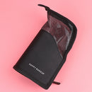 Zipper Black Travel Makeup Brush Bag Empty Organizer Pouch Pocket Holder Kit 3C